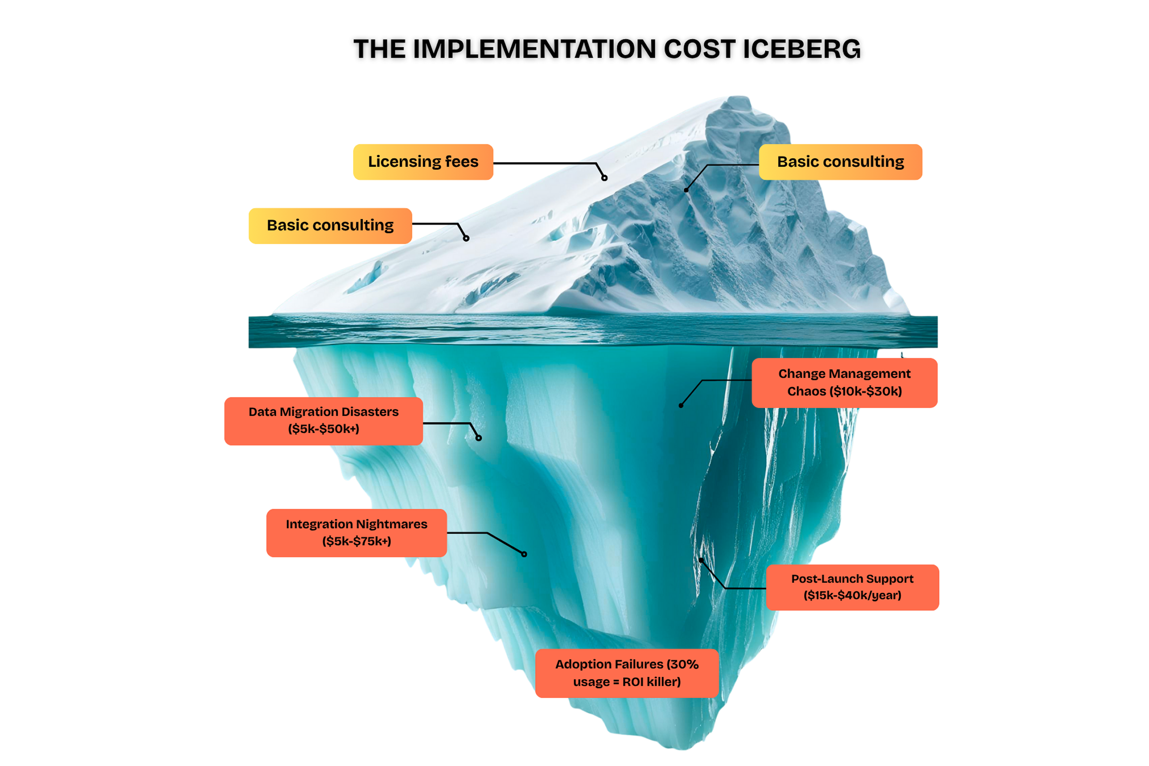 The Implementation Cost Iceberg